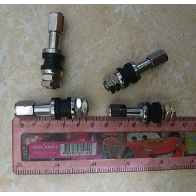 Pentil tubbles panjang chrome