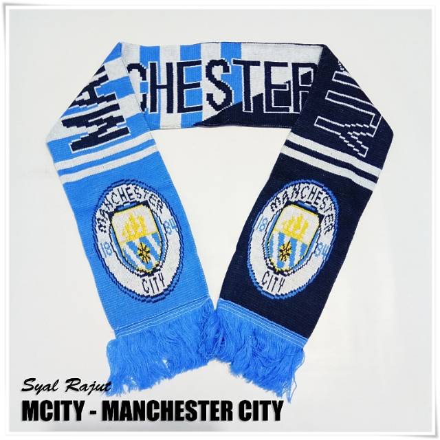 Syal Manchester City scarf City Kado Hadiah Souvenir Bola