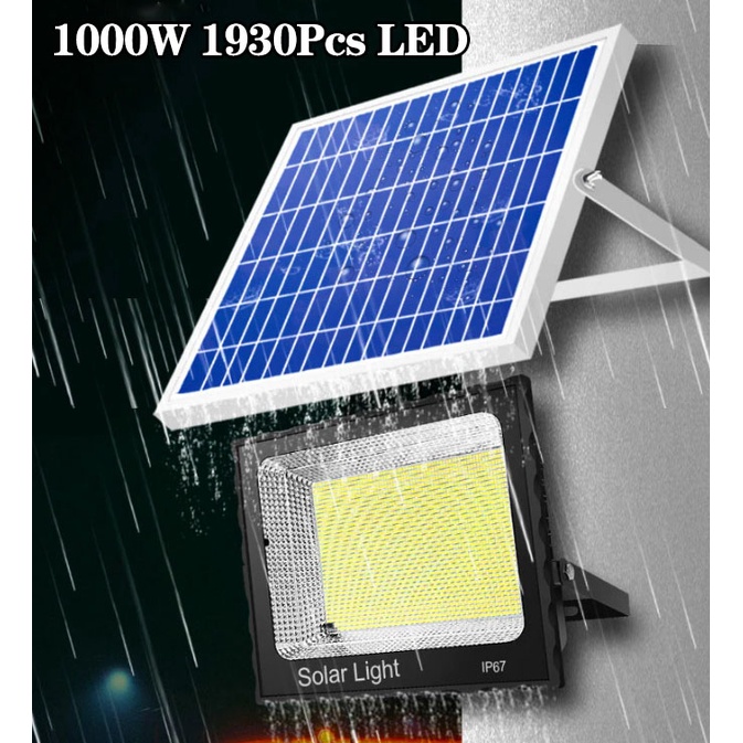 Anbolt Lampu tenaga surya Lampu Solar 600W/1600W Lampu Panel Surya Tenaga Lampu Tembak Solar Cell  Banjir LED Surya Putih 369LED/1072LED/1930LED