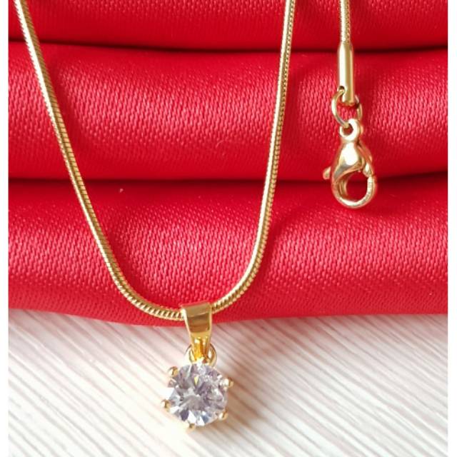 Kalung fashion / titanium gold import / kalung antikarat GN16