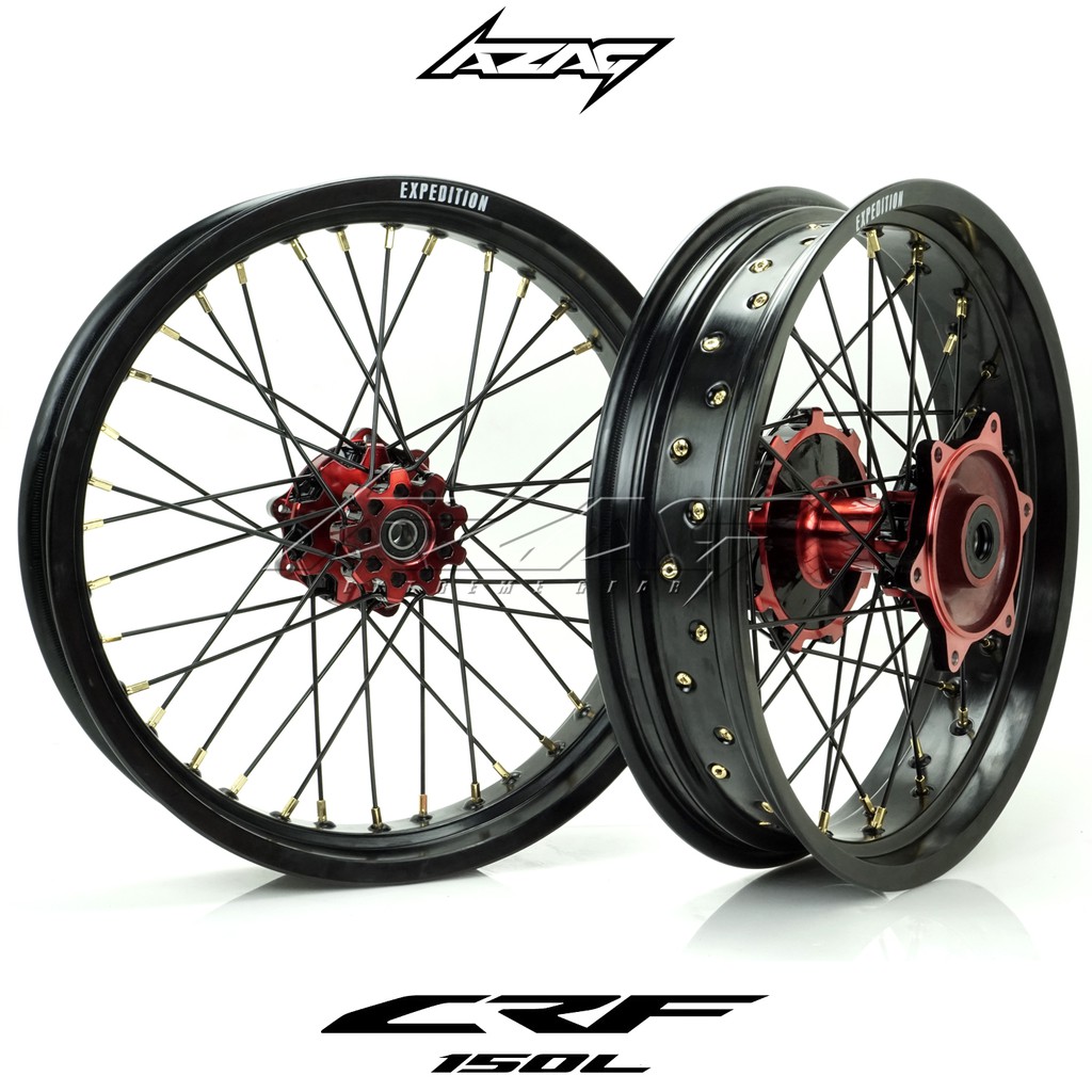 velg set motor honda crf 150L ring 17 supermoto expedition wilwood