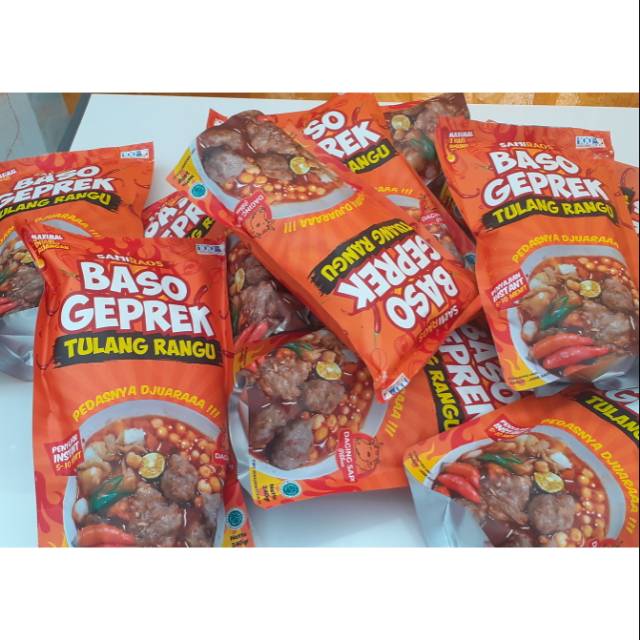 

Baso geprek tulang rangu