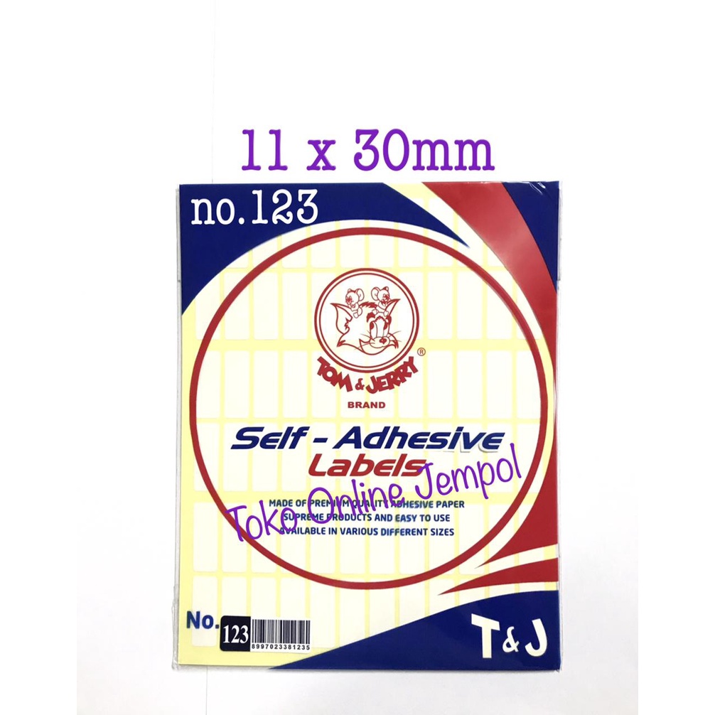 

Label Stiker Jerry 11x30mm no.123 Tom and Jerry stiker Jerry sticker labels stickers jeri ATK1196TJ