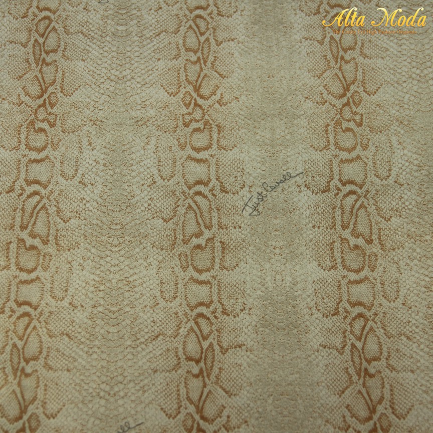 

Alta Moda Linen Motif Putih Ke Orange Motif Kulit Ular (1M)