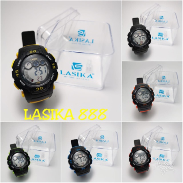 Jam Tangan Anak SD remaja LASIKA asli sporty digital anti air ada led