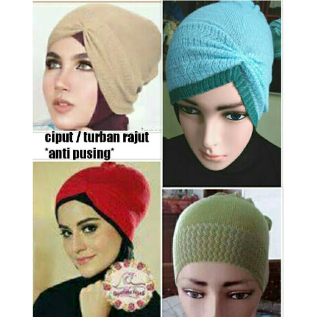 Ciput Rajut Polos Anti Nyaman Inner Hijab