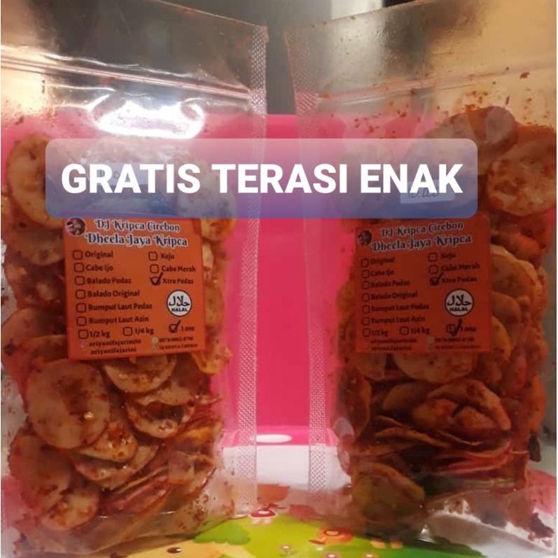 

KERUPUK SEBLAK 100 gram GRATIS TERASI ENAK KHAS CIREBON