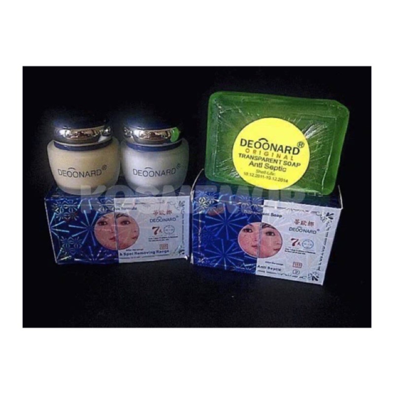 PAKET DEONARD SET (@15grm) + SOAP TRANSPARANT ACNE