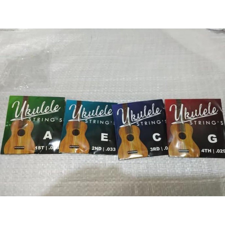 Ukulele 4 Strings Nylon / Senar Ukulele 4 pcs/set Color Warna Warni