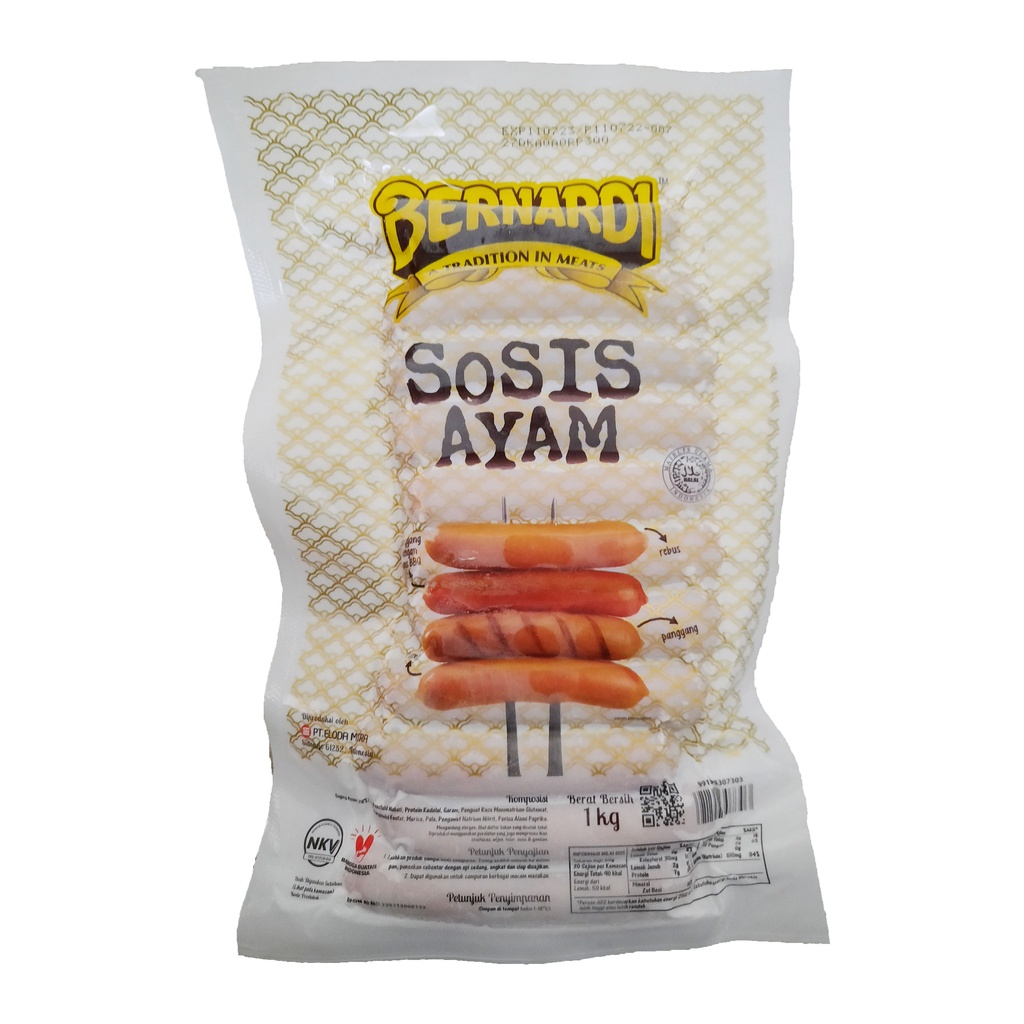 Bernardi Sosis Ayam Premium 1kg | Bernardi Chicken Sausage Premium 1kg