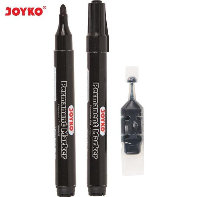 

Spidol Permanen Hitam JOYKO Bonus Refill Permanent Marker PM-34RF