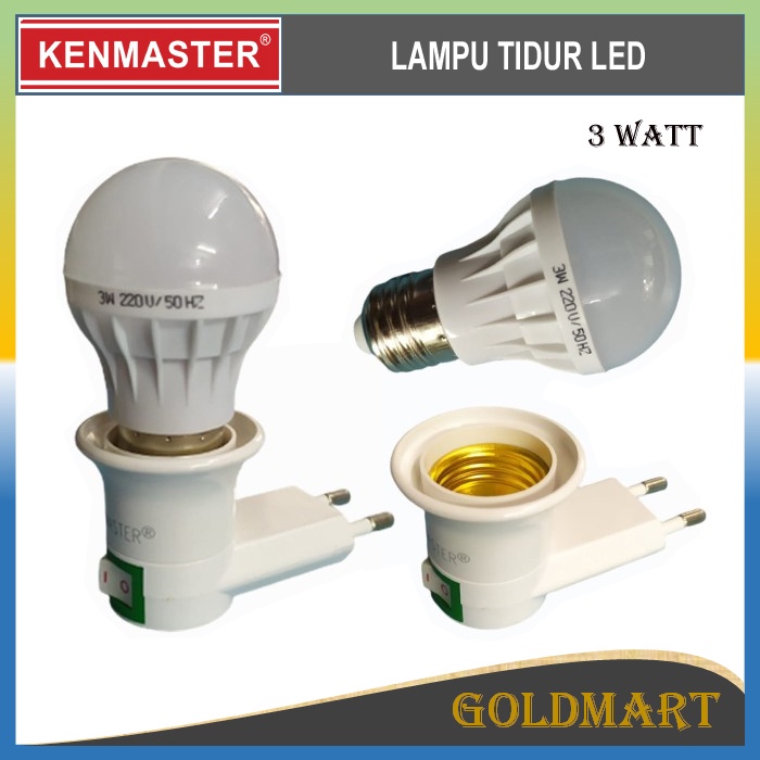 Lampu Tidur Colok Listrik Dinding 3watt - Kenmaster Dim Night Light