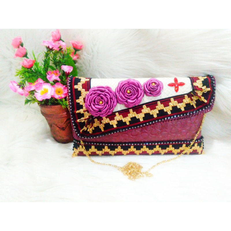DOMPET TAPIS LAMPUNG/CLUTCH TAPIS LAMPUNG/TOTEBAG TAPIS LAMPUNG/TAPIS ANTIK M