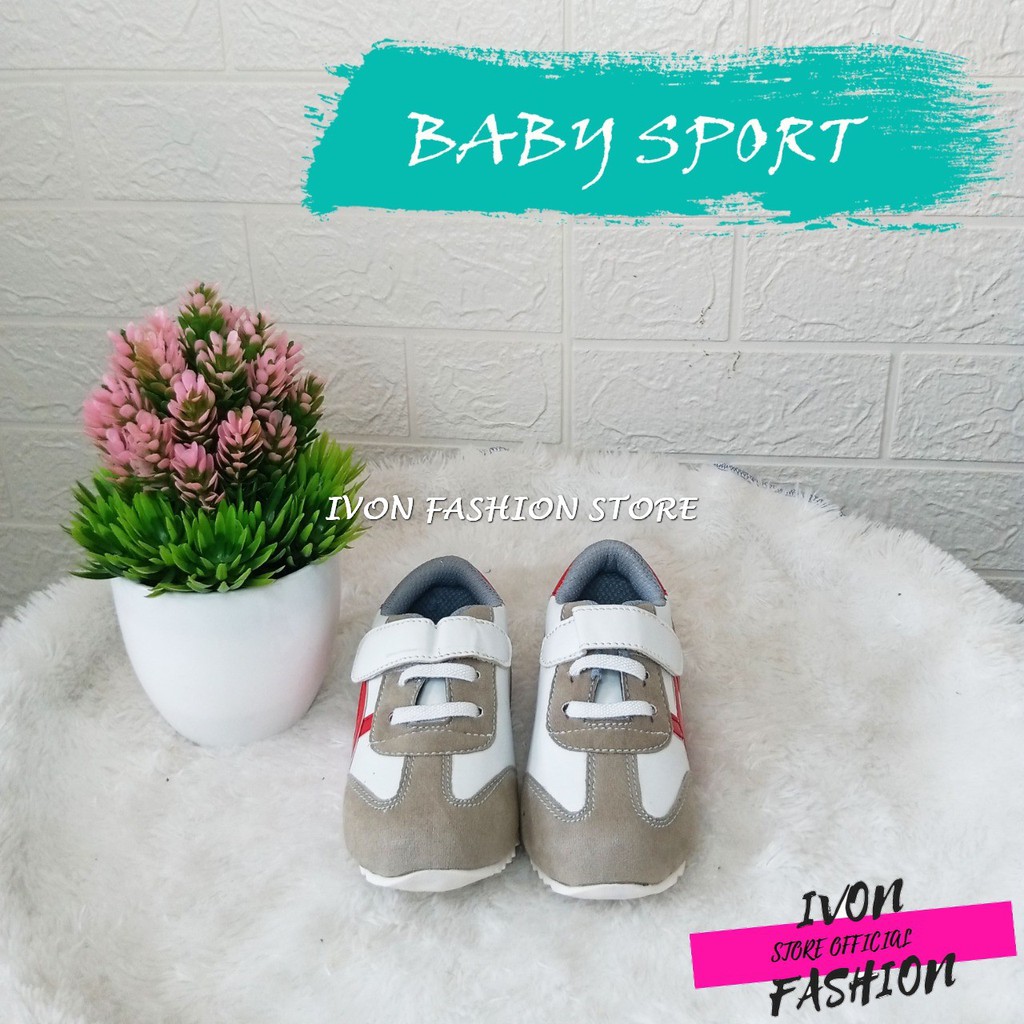 BABY SHOES/SEPATU BAYI SPORT MODEL PEREKAT UNTUK USIA 6-12 BULAN PRIA DAN WANITA MURAH BISA COD