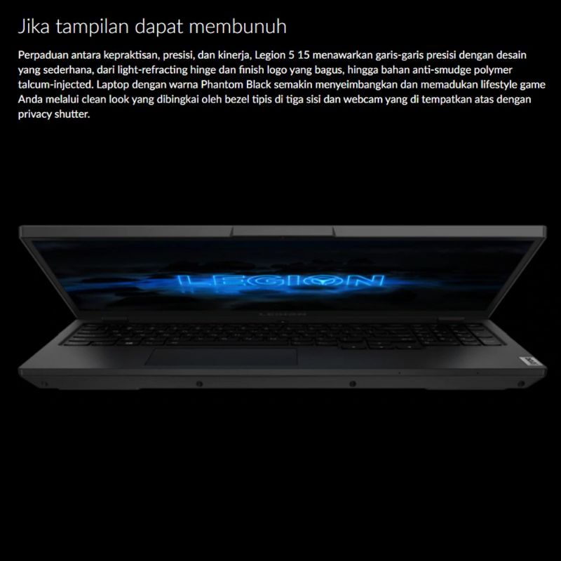 LAPTOP GAMING LENOVO LEGION 5 15 Ryzen 7 5800 16GB 512ssd RTX3050Ti 4GB W10+OHS 15.6FHD IPS 165Hz RGB MS 2Yr+ADP BLU -3QID