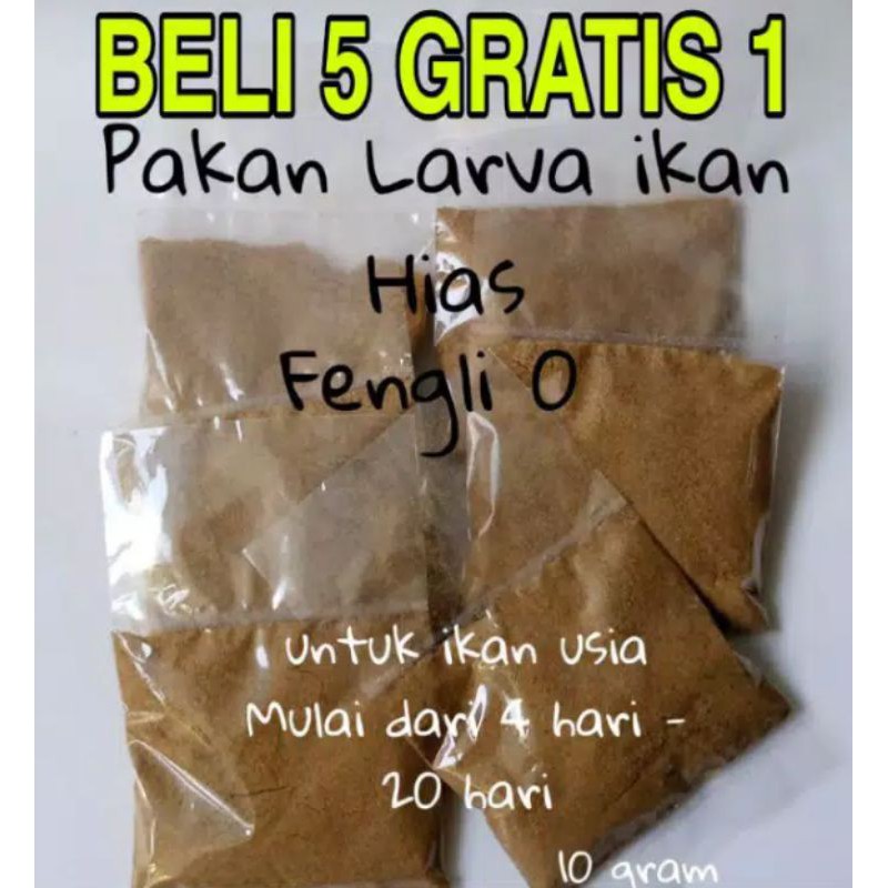 Makanan anak ikan burayak ikan hias pelet udang bubuk halus