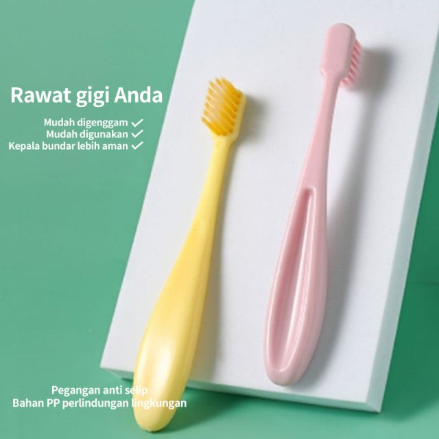 Sikat Gigi Lembut Bayi Anak Silicone Bulu Halus isi 3 pcs