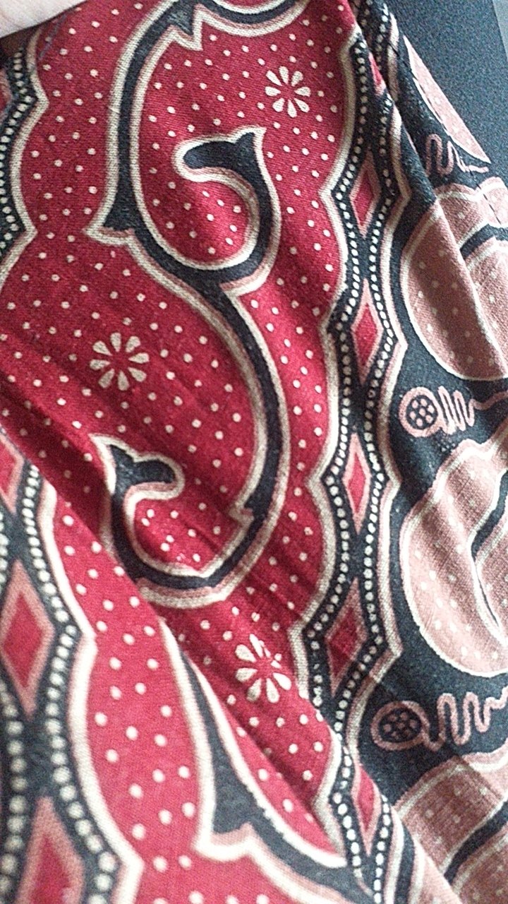 Tey-17 Batik Wanita Asj Sa Hrb026 Kenongo Kemeja Tosca Pendek