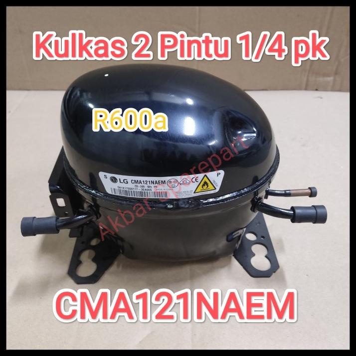Kompressor Kulkas Lg 2 Pintu 1/4 Pk Cma121Naem R 600 A Compressor R600