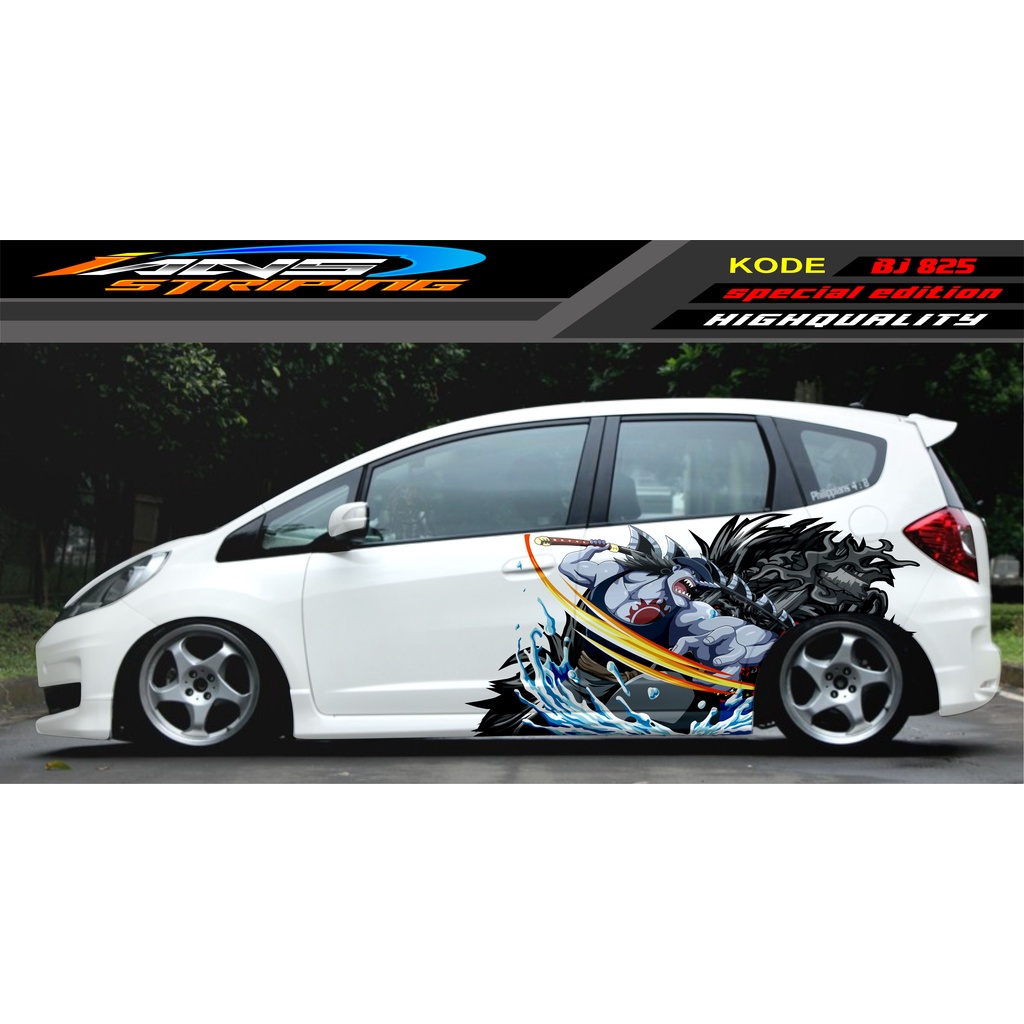 VARIASI STICKER MOBIL HONDA JAZZ, SIGRA, YARIS, SWIFT / DECAL MOBIL / DECAL STICKER MOBIL ANIMASI