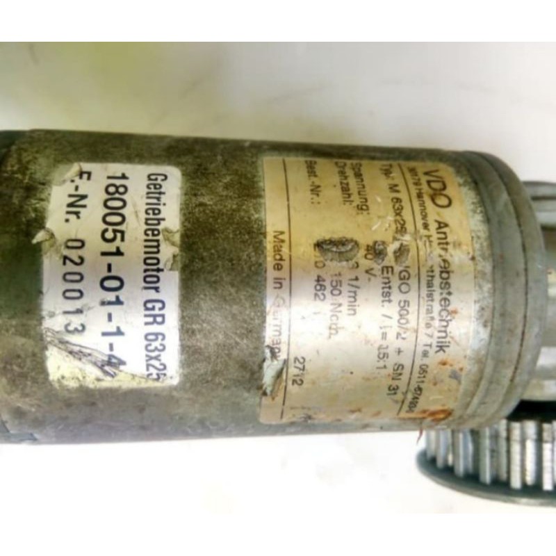 Dc Motor Gearbox 40Vdc