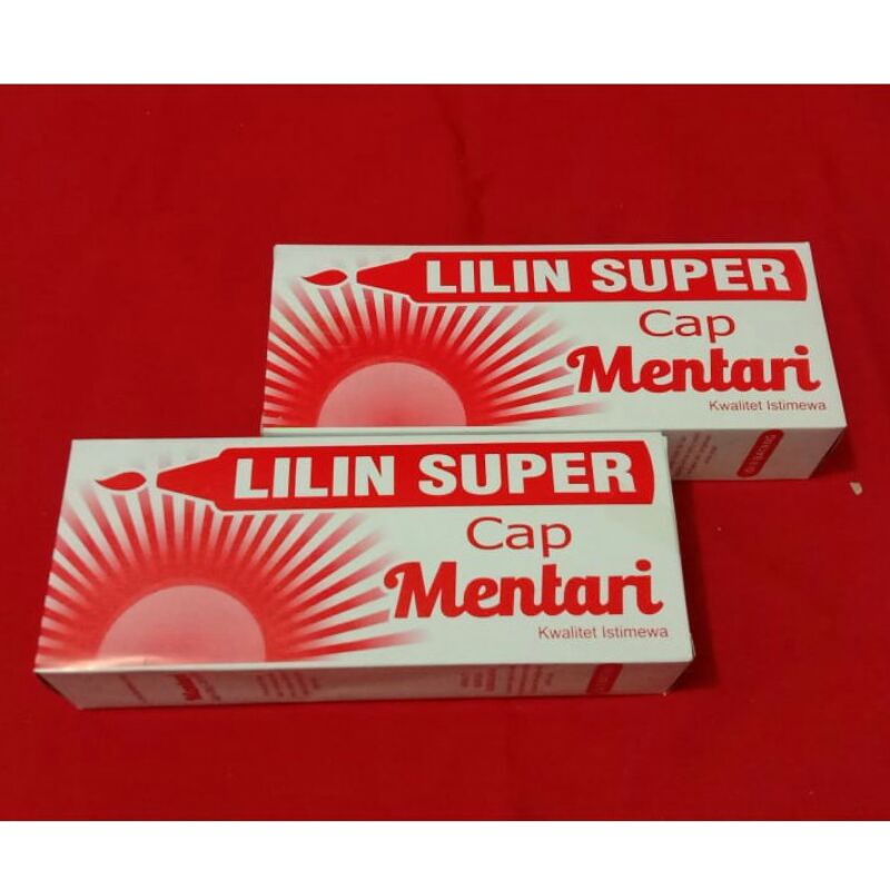 Lilin Putih Polos Super Cap Mentari 1Pack Isi 8Pcs Lilin Bakar Kecil Murah Panjang Untuk Mati Lampu