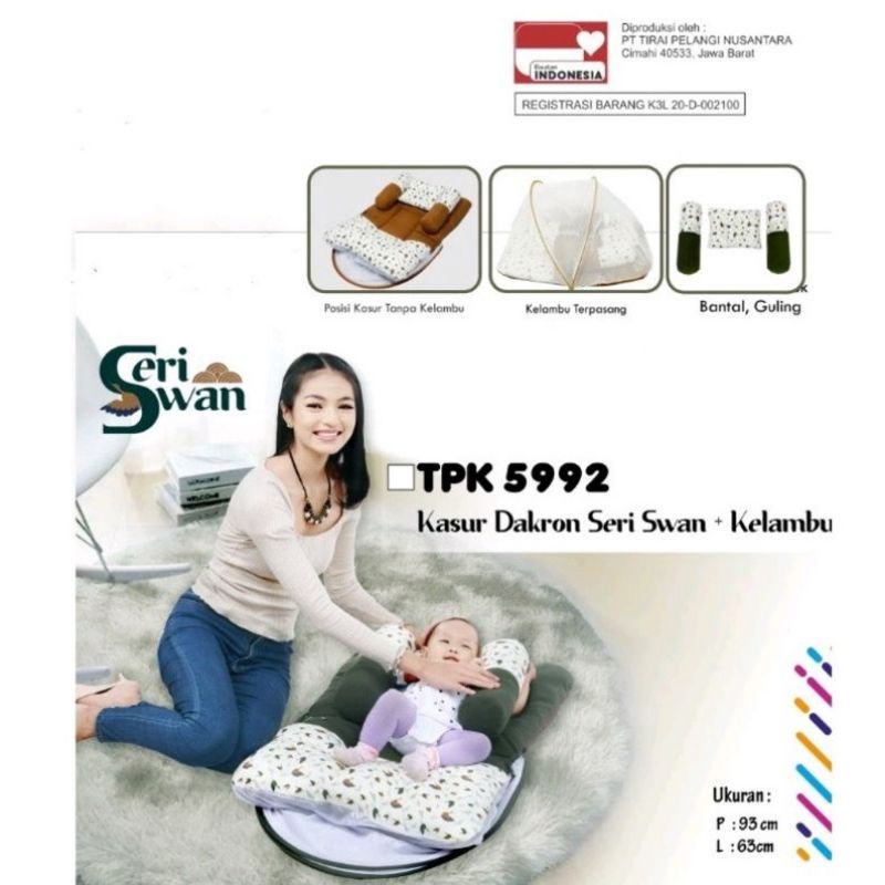 SNOBBY KASUR DAKRON SERI SWAN+KELAMBU TPK5992