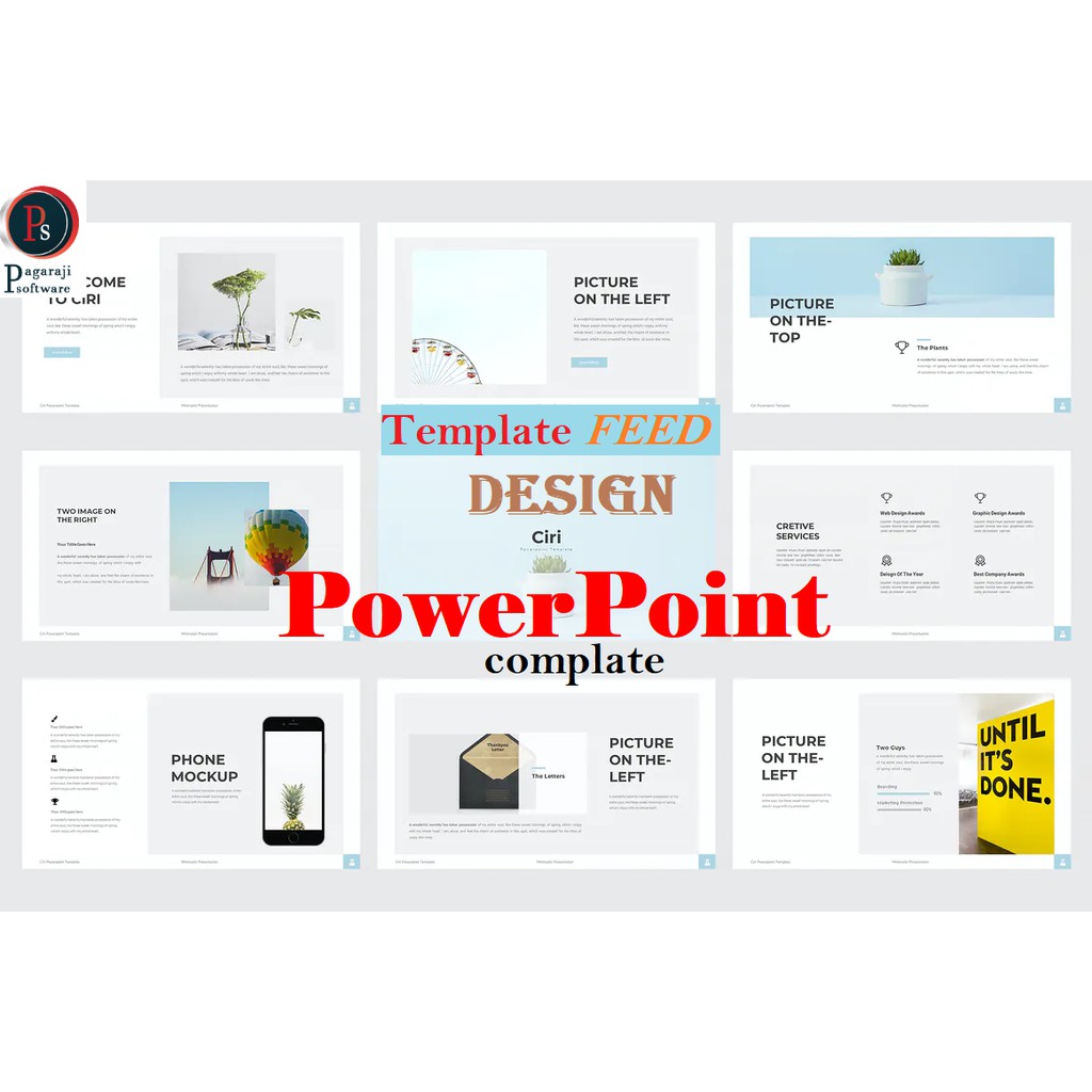 Template Powerpoint - Slide presentasi - Infographics