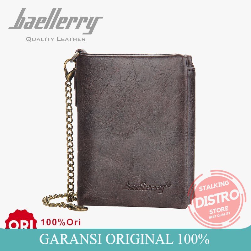 Dompet Pria BAELLERRY D3232 Dompet Pendek Bahan Kulit PU Leather Premium dompet baellery dompet bael