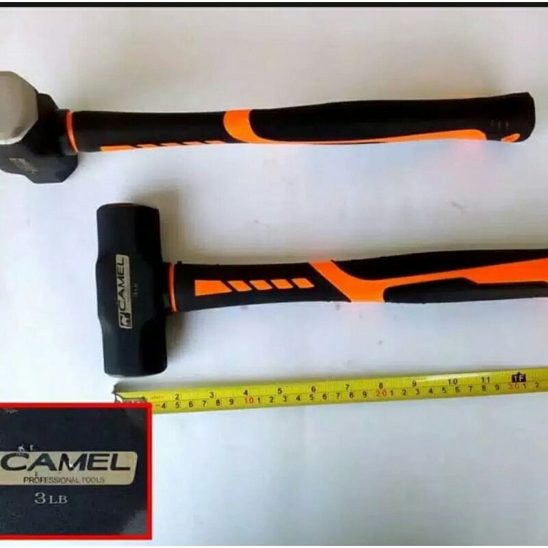 CAMEL PALU BODEM/RUBBER GRIP VARIAN 2LB-3LB PENGHANCUR BETON/PALU BATU