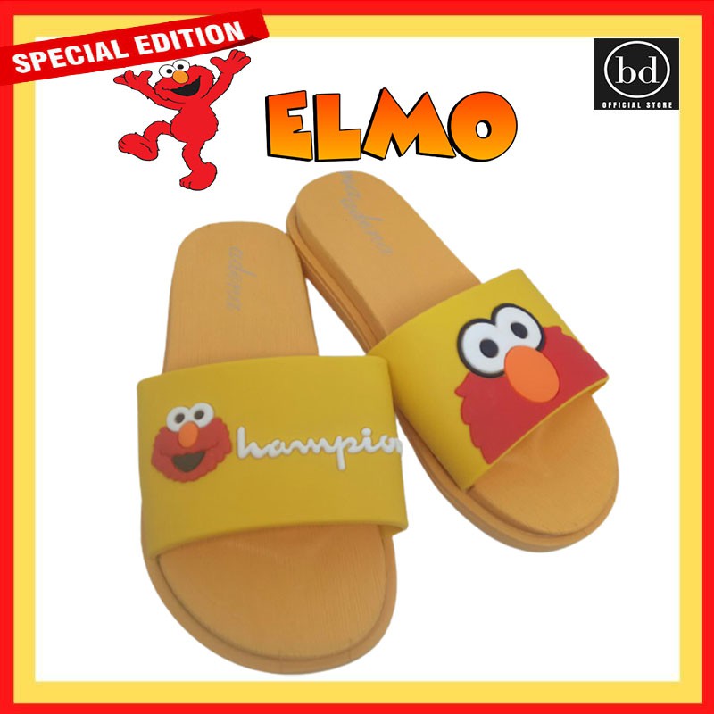 Sandal Selop / Sendal karet rumah Anak Perempuan / Cewek Terbaru Karakter Elmo Lucu Murah S244