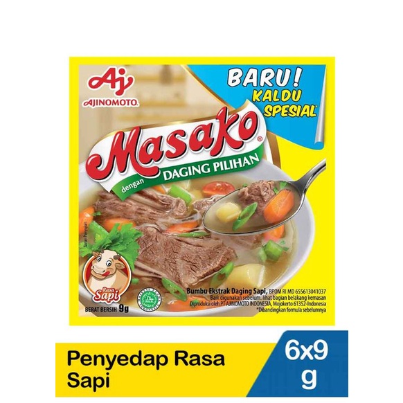 

Ajinomoto Penyedap Rasa Masako Sapi 6X9g