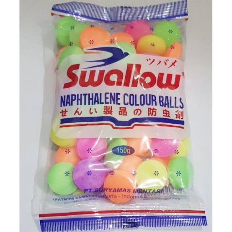 Kamper Swallow Naphtalene Colour Balls/Warna 35g