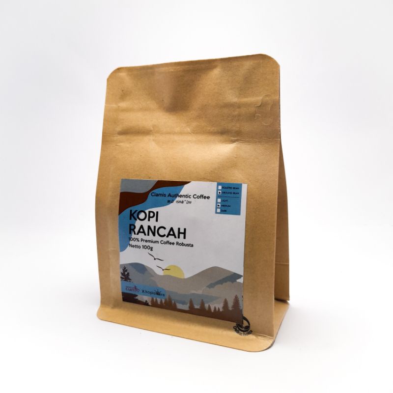 

Beans Kopi Robusta Premium Rancah 100gr