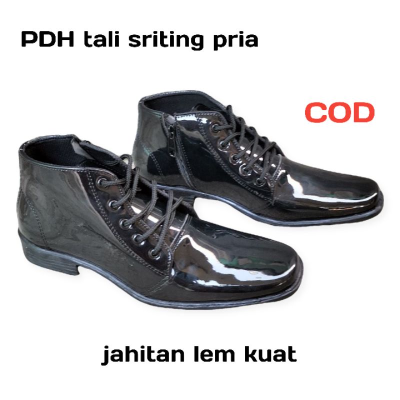 sepatu pria/sepatu formal /sepatu dinas/ sepatu PDH tali sleting/ sepatu fantofel/ sepatu kerja/sepatu polisi/sepatu securiti /sepatu sekolah