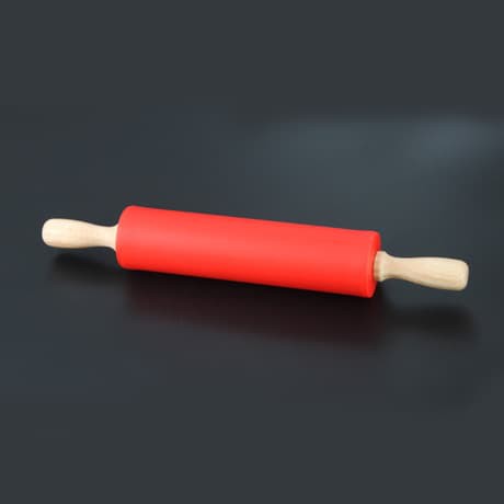 small silicone rolling pin 31 bcm /alat gilas adonan silikon gagang kayu