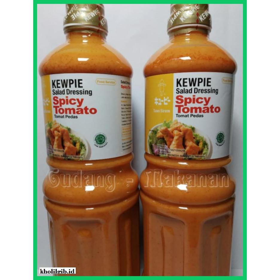 

gnidderdsaus- kewpie salad dressing spicy tomato 1 liter - ekstra bubble -asliiiiii.