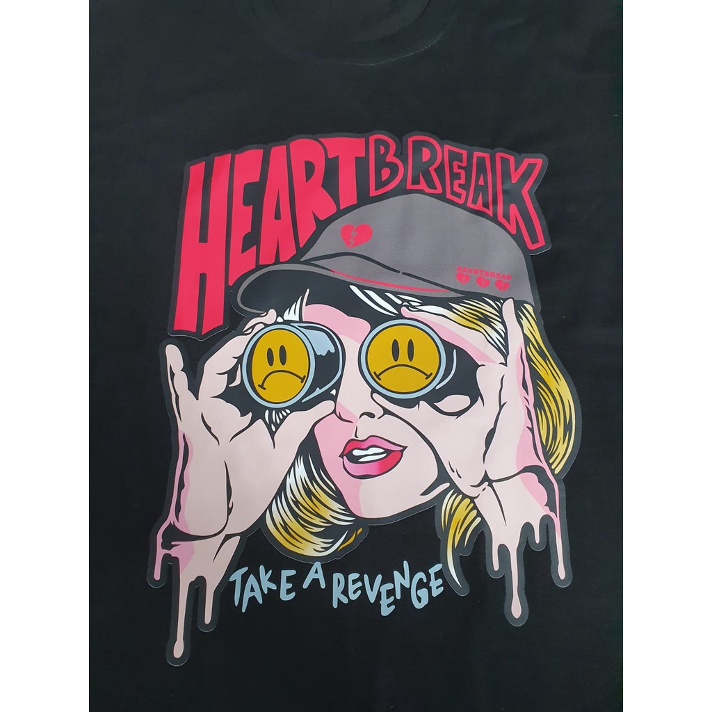 Firstlast Oversized Tshirt Heart Break | Kaos Oversize Pria dan Wanita