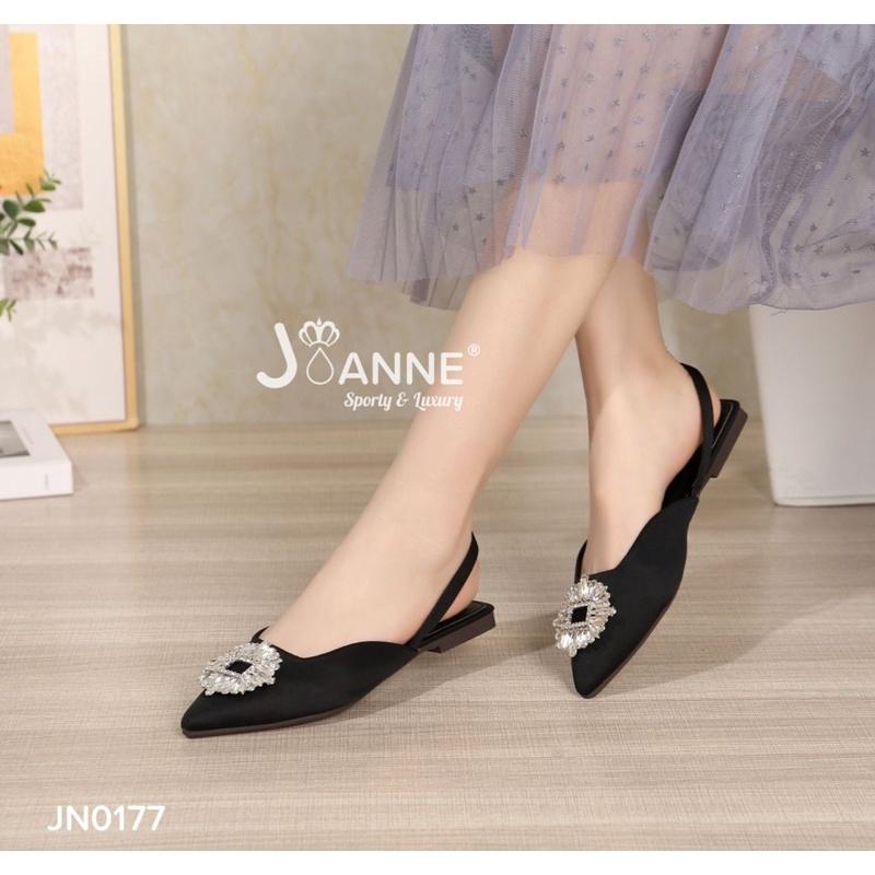 JOANNE Sparkly Slingback Flats Shoes JN0177 [ORIGINAL BRAND]