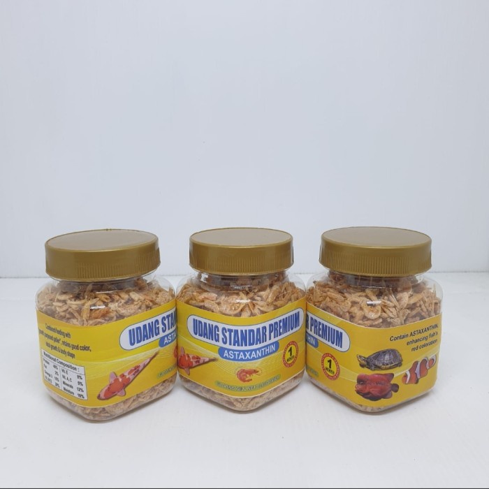 udang kering standar red pigmen pakan ikan hias air tawar , laut, kura