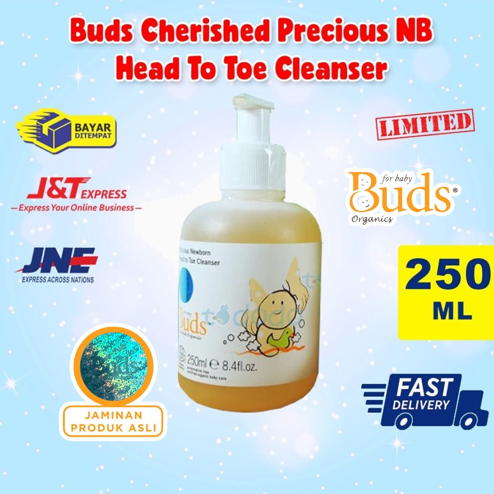 Buds Cherished Precious NB Head To Toe Cleanser 250ML /Sabun &amp; Shampoo Bayi