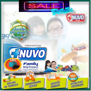 NUVO sabun batangan 76 gram biru