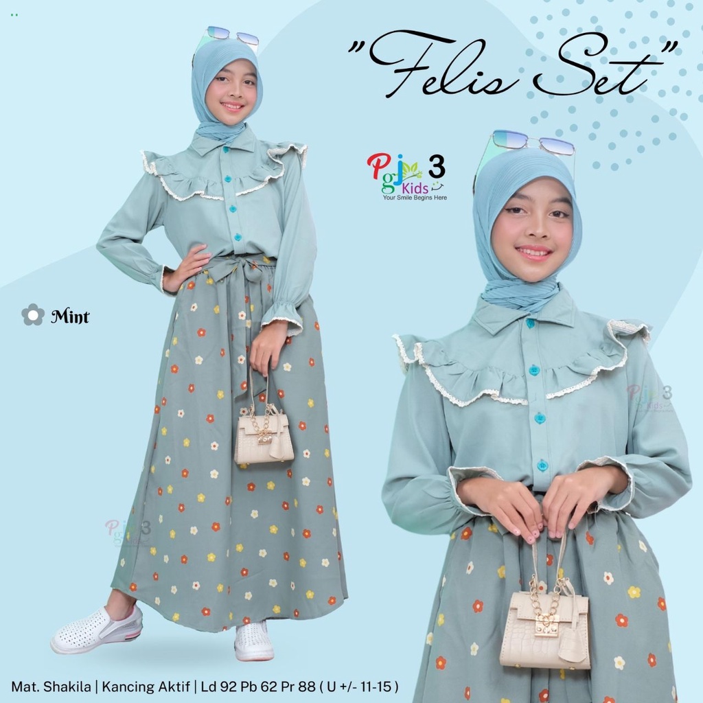 SETELAN ROK ANAK BAJU ANAK PEREMPUAN SETELAN ANAK REMAJA TANGGUNG PEREMPUAN