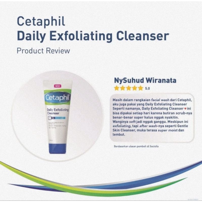 Cetaphil Daily Exfoliating Cleanser 178 ml - Pembersih Muka Untuk Eksfoliasi Kulit Wajah