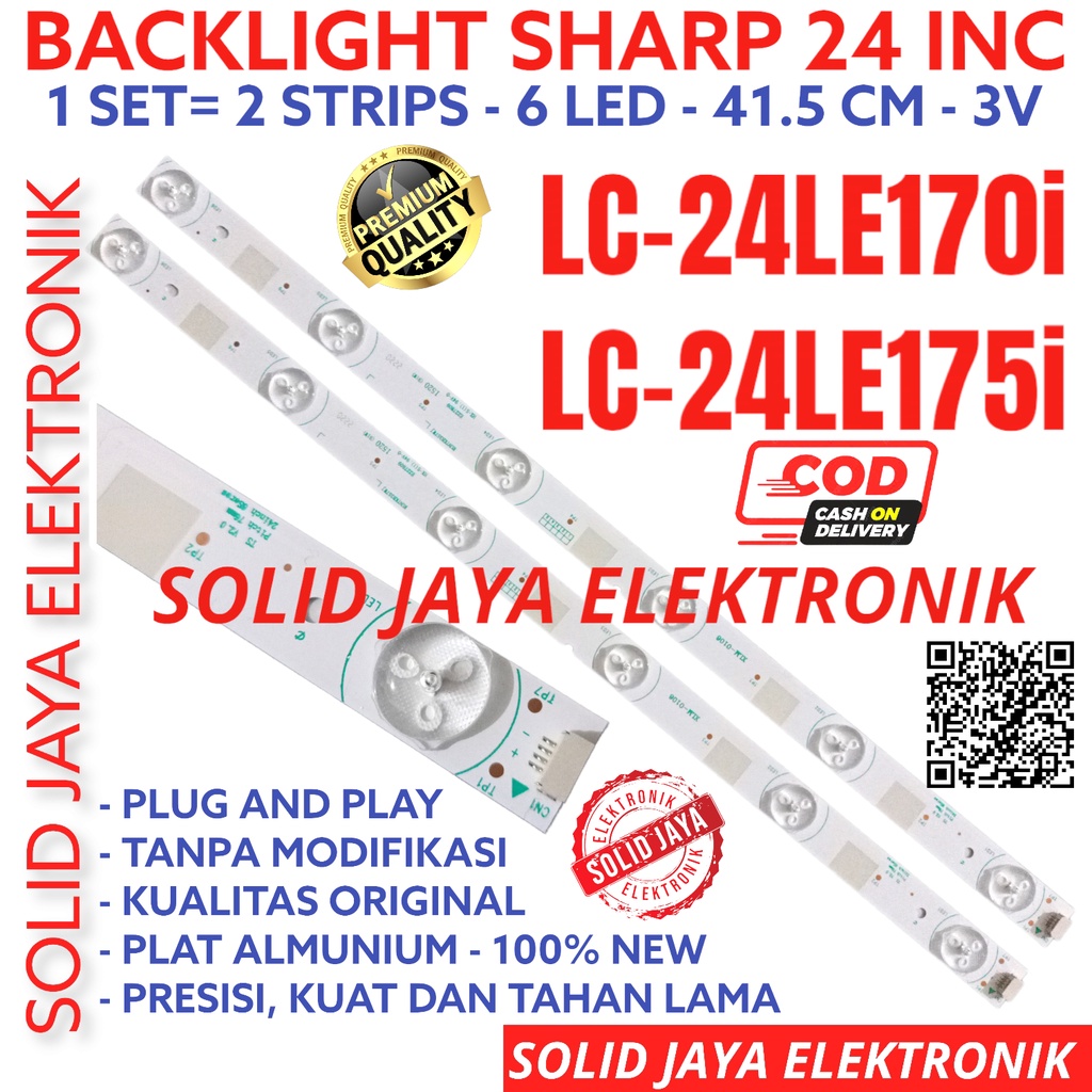 BACKLIGHT TV LED SHARP 24 INC LC 24LE170 24LE175 LC24LE170 LC24LE175 24LE170I 24LE175I LAMPU BL 6K 3V LC-24LE1701 LC-24LE1751 LC-24LE170I LC-24LE175I LC24LE170 LC24LE175 LC24LE1701 LC24LE1751 LC24LE170I LC24LE175I 6 KANCING 3 VOLT