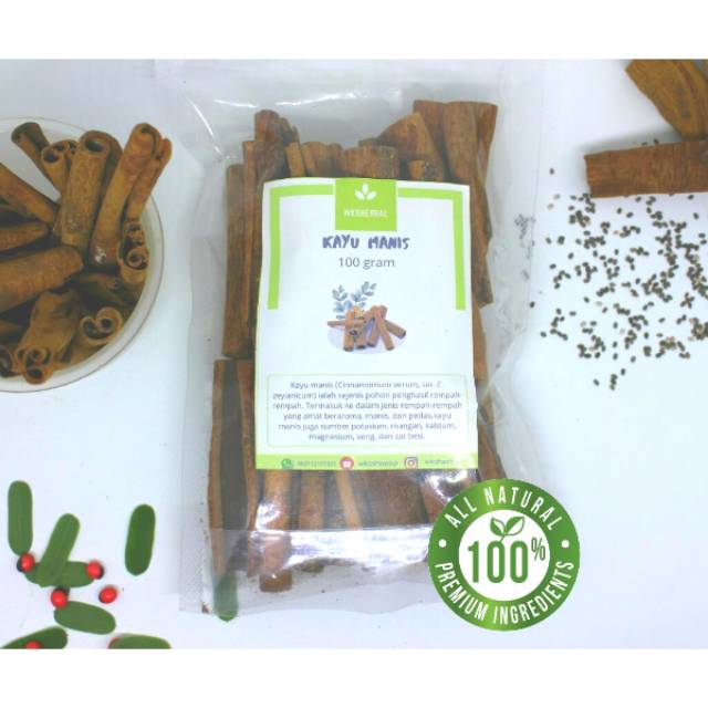 

KAYU MANIS / CINNAMON STICK / REMPAH/ KAYU MANIS PREMIUM QUALITY 100gr