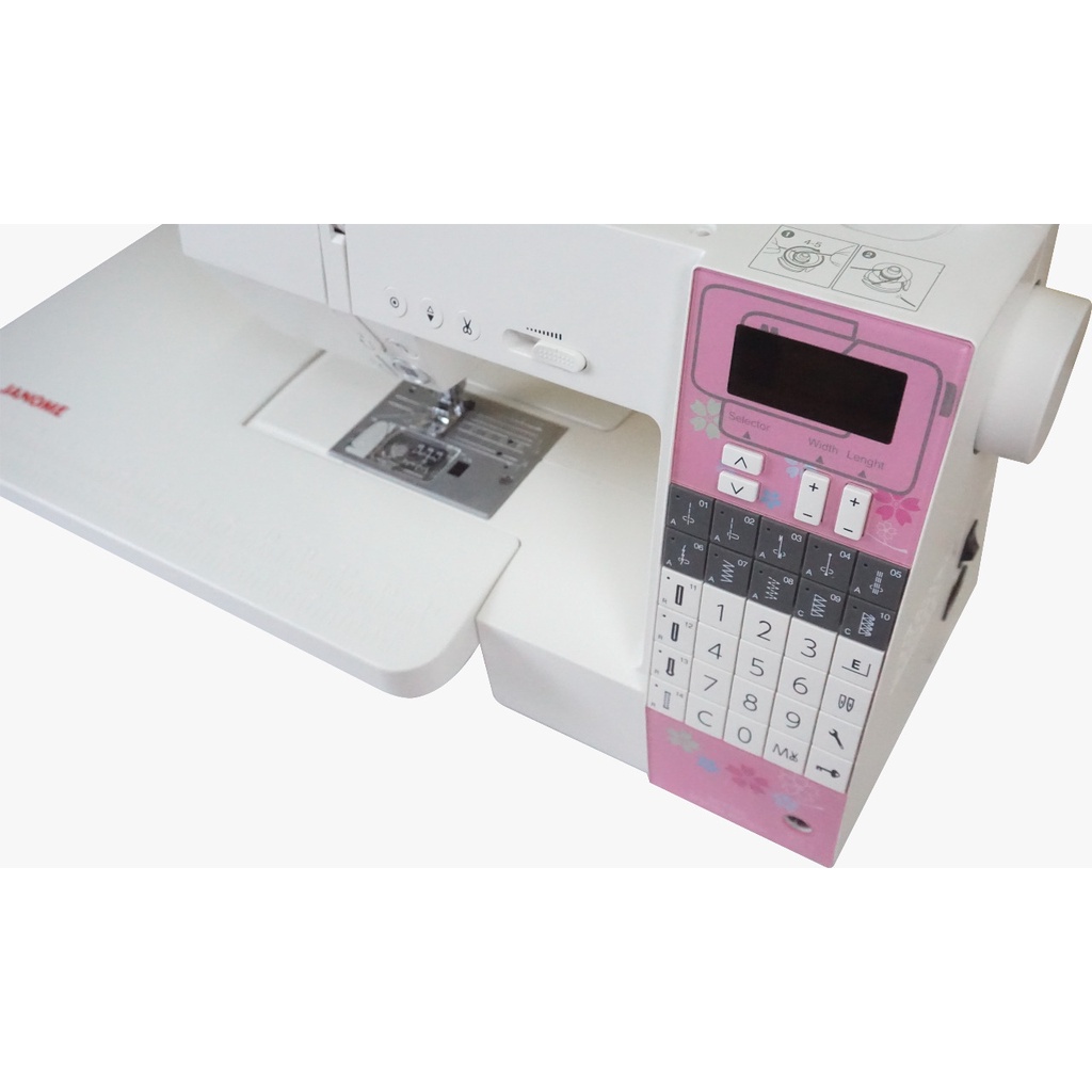 mesin jahit multifungsi janome dc7060 special edition - pink