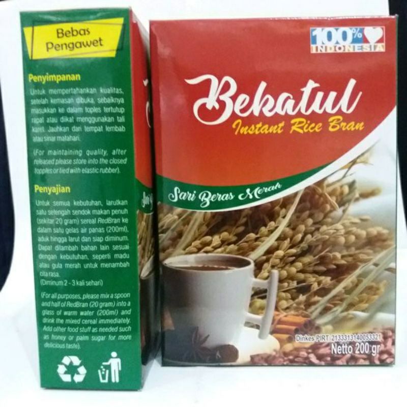 

TERMURAH susu diet beras merah bekatul ampuh diet alami RICE BRAN FIBER KATUL 200gr