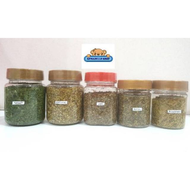 Dried Flakes PARSLEY OREGANO BASIL THYME ROSEMARY  20gr 