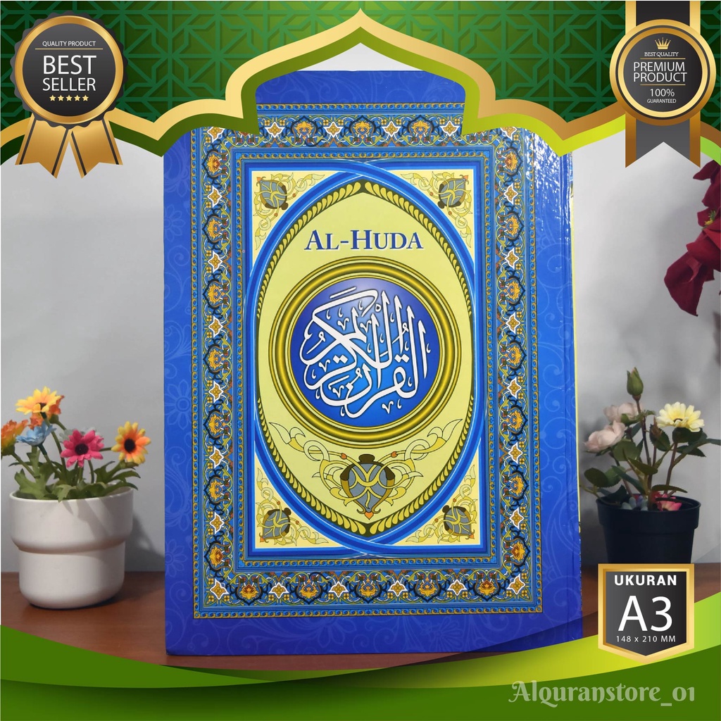 Alquran Jumbo Non terjemahan Al Fuqon A3, Alquran Untuk Lansia, Qur'an Non terjemahan Ukuran Jumbo
